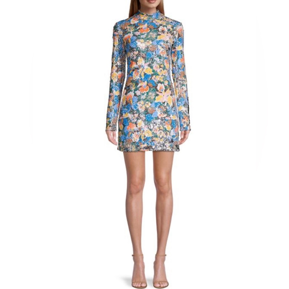 White Lotus style sequin designer dress